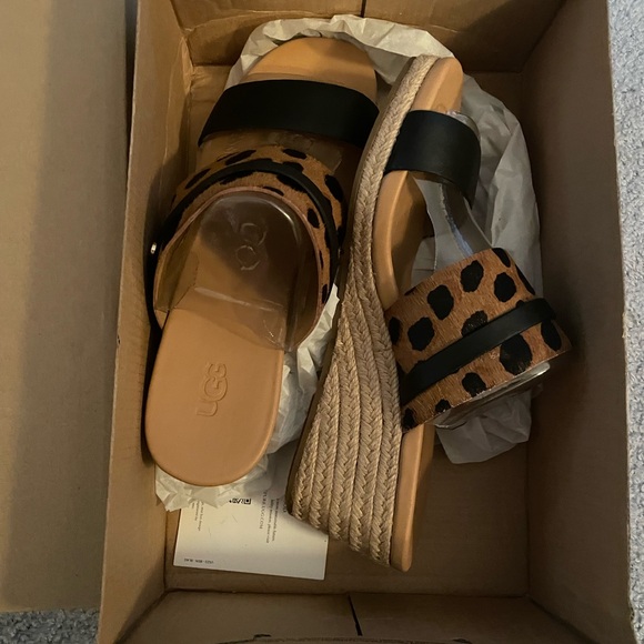 HPπNew UGG leopard wedge - Picture 2 of 6